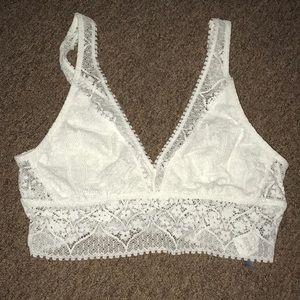 White aerie Bralette.